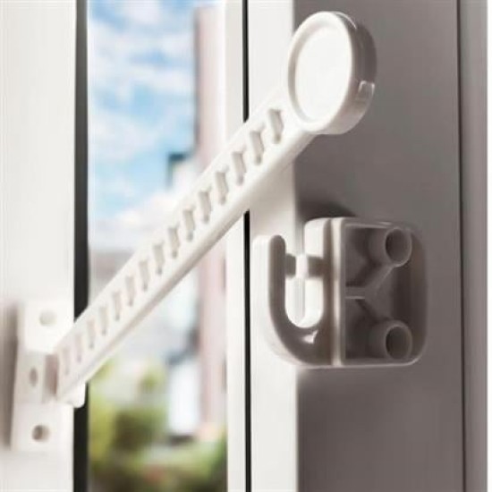 BUFFER® Bebek Çocuk Evcil Hayvan Güvenlik Ayarlanabilir Koruyucu Pencere Havalandırma Kilidi BUFFER® Bebek Çocuk Evcil Hayvan Güvenlik Ayarlanabilir Koruyucu Pencere Havalandırma Kilidi