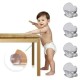 BUFFER® Bebek Çocuk Yumuşak ve Esnek Dairesel Şeffaf Yapışkanlı Güvenlik Köşe Koruyucu (4 Adet) BUFFER® Bebek Çocuk Yumuşak ve Esnek Dairesel Şeffaf Yapışkanlı Güvenlik Köşe Koruyucu (4 Adet)