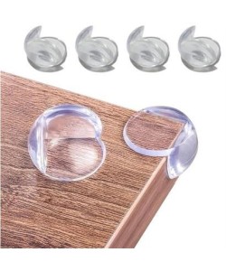BUFFER® Bebek Çocuk Yumuşak ve Esnek Dairesel Şeffaf Yapışkanlı Güvenlik Köşe Koruyucu (4 Adet) BUFFER® Bebek Çocuk Yumuşak ve Esnek Dairesel Şeffaf Yapışkanlı Güvenlik Köşe Koruyucu (4 Adet)