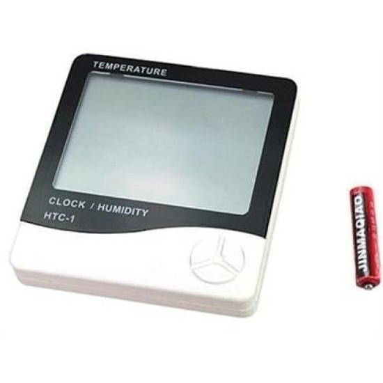 BUFFER® Bebek Odası Masaüstü Dijital Termometre Nem Ölçer Higrometre Saat BUFFER® Bebek Odası Masaüstü Dijital Termometre Nem Ölçer Higrometre Saat