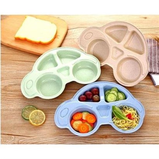 BUFFER® Bebekler İçin Araba Şeklinde Sevimli Mama Tabağı Çocuk Tabldot BUFFER® Bebekler İçin Araba Şeklinde Sevimli Mama Tabağı Çocuk Tabldot
