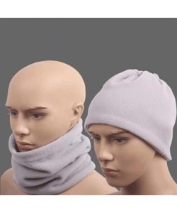 BUFFER® Beyaz Renki Çok Fonksiyonlu Unisex Polar Bere Boyunluk Saç Bandı