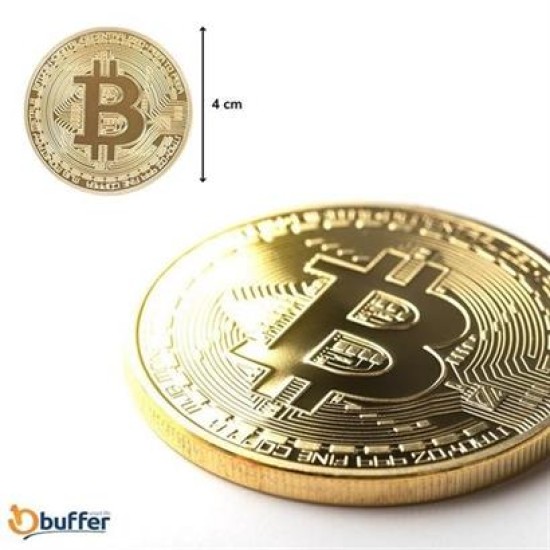 BUFFER® Bitcoin Madeni Hatıra Parası Madeni Bitcoin Hediye Sikke Para BUFFER® Bitcoin Madeni Hatıra Parası Madeni Bitcoin Hediye Sikke Para
