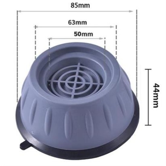 BUFFER® Çamaşır Makinesi Sarsıntı Titreşim Ses Önleyici Kaydırmaz Ayak 4lü Set BUFFER® Çamaşır Makinesi Sarsıntı Titreşim Ses Önleyici Kaydırmaz Ayak 4lü Set