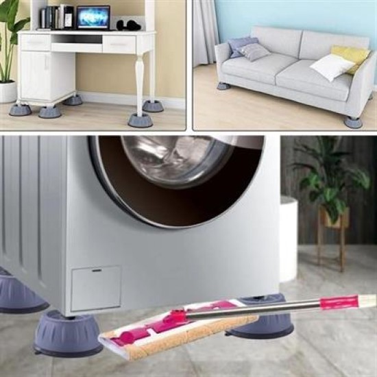 BUFFER® Çamaşır Makinesi Sarsıntı Titreşim Ses Önleyici Kaydırmaz Ayak 4lü Set BUFFER® Çamaşır Makinesi Sarsıntı Titreşim Ses Önleyici Kaydırmaz Ayak 4lü Set