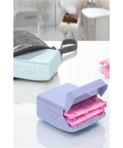 BUFFER® Çanta İçi Hijyenik Gizli Kilit Kapaklı Ped Saklama Taşıma Kutusu