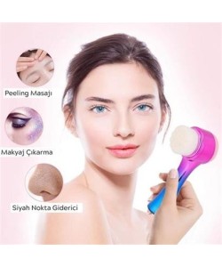 BUFFER® Çift İşlevli Renkli Cilt Yüz Temizleme Fırçası Peeling Masaj Etkili Gözenek Temizleyici Alet BUFFER® Çift İşlevli Renkli Cilt Yüz Temizleme Fırçası Peeling Masaj Etkili Gözenek Temizleyici Alet