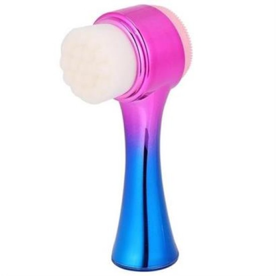 BUFFER® Çift İşlevli Renkli Cilt Yüz Temizleme Fırçası Peeling Masaj Etkili Gözenek Temizleyici Alet BUFFER® Çift İşlevli Renkli Cilt Yüz Temizleme Fırçası Peeling Masaj Etkili Gözenek Temizleyici Alet