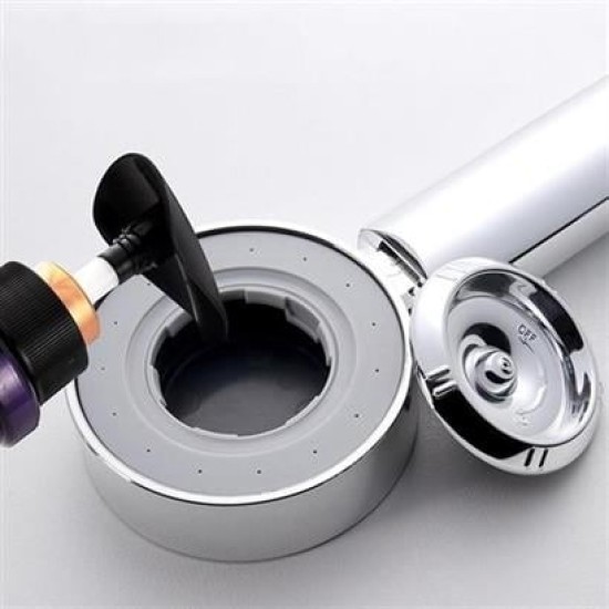 BUFFER® Çift Taraflı Yüksek Basınç Su Akıtan Şampuan Hazneli Duş Başlığı BUFFER® Çift Taraflı Yüksek Basınç Su Akıtan Şampuan Hazneli Duş Başlığı