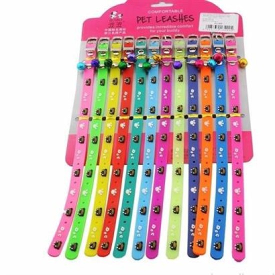 BUFFER® Çıngıraklı Zilli Sevimli Renkli Slikon Kedi Köpek Boyun Tasması BUFFER® Çıngıraklı Zilli Sevimli Renkli Slikon Kedi Köpek Boyun Tasması