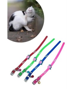 BUFFER® Çıngıraklı Zilli Sevimli Renkli Slikon Kedi Köpek Boyun Tasması BUFFER® Çıngıraklı Zilli Sevimli Renkli Slikon Kedi Köpek Boyun Tasması