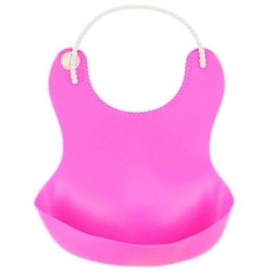 BUFFER® Çocuk Bebek Mama Önlüğü Dökülme Engelleyici Bükülebilir Pembe BUFFER® Çocuk Bebek Mama Önlüğü Dökülme Engelleyici Bükülebilir Pembe