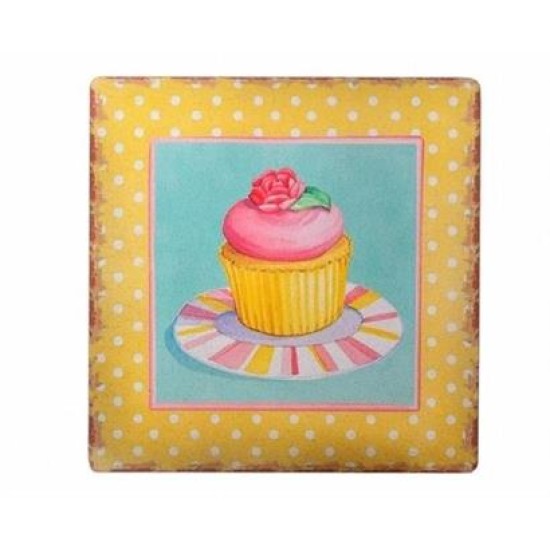 BUFFER® Decotown Duvar Panosu 40*40 Cup Cake Muffin Motifli Duvar Süsü BUFFER® Decotown Duvar Panosu 40*40 Cup Cake Muffin Motifli Duvar Süsü
