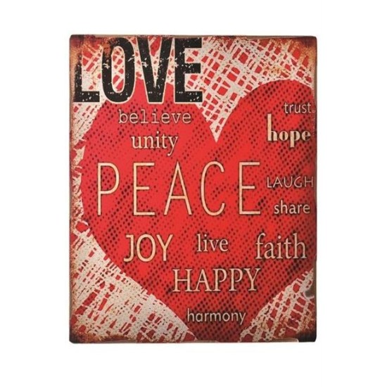 BUFFER® Decotown Kalpli Ahşap Duvar Panosu 40*40 Hediyelik Duvar Süsü BUFFER® Decotown Kalpli Ahşap Duvar Panosu 40*40 Hediyelik Duvar Süsü