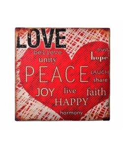 BUFFER® Decotown Kalpli Ahşap Duvar Panosu 40*40 Hediyelik Duvar Süsü BUFFER® Decotown Kalpli Ahşap Duvar Panosu 40*40 Hediyelik Duvar Süsü