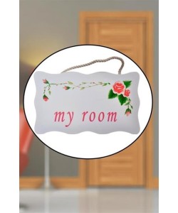 BUFFER® Decotown My Room Benim Odam Dekoratif Çiçek Desenli Kapı Askısı BUFFER® Decotown My Room Benim Odam Dekoratif Çiçek Desenli Kapı Askısı