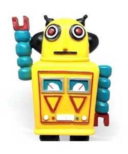 BUFFER® Decotown Nostaljik Sevimli Uzaylı Robot Şeklinde Figür Biblo