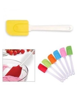 BUFFER® Dekoratif Renkli Silikon Spatula Pratik Sevimli Spatula Kaşık