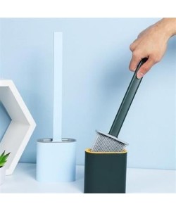 BUFFER® Duvara Monte Edilebilir Kapaklı Askılı Klozet Yumuşak Silikon Başlıklı Tuvalet Fırçası Seti BUFFER® Duvara Monte Edilebilir Kapaklı Askılı Klozet Yumuşak Silikon Başlıklı Tuvalet Fırçası Seti