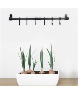 BUFFER® Duvara Monte Edilen 6 Kancalı Dekor Kaşıklık ve Kupa Askısı BUFFER® Duvara Monte Edilen 6 Kancalı Dekor Kaşıklık ve Kupa Askısı