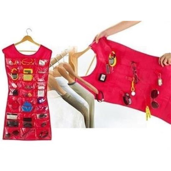 BUFFER® Elbise Şeklinde Takı Organizeri - Pembe BUFFER® Elbise Şeklinde Takı Organizeri - Pembe