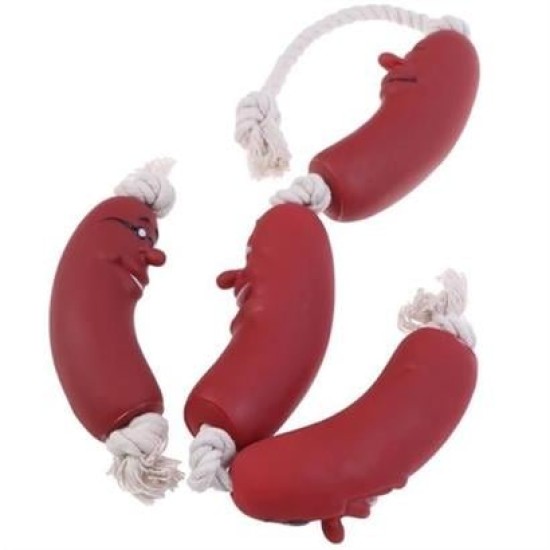 BUFFER® Evcil Hayvanlar İçin Eğitici 4 Adet Sevimli Oyuncak Sosis BUFFER® Evcil Hayvanlar İçin Eğitici 4 Adet Sevimli Oyuncak Sosis