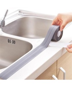 BUFFER® Gri Su Sızdırmaz Banyo Mutfak Lavabo Küvet İzolasyon Şerit Bant BUFFER® Gri Su Sızdırmaz Banyo Mutfak Lavabo Küvet İzolasyon Şerit Bant