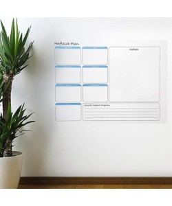 BUFFER® Haftalık Planlayıcı Manyetik Duvar Stickerı Takvim 100 cm x 60 cm