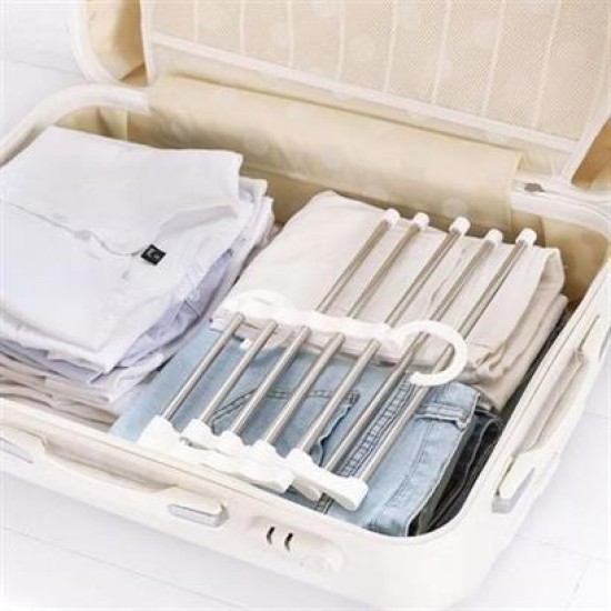 BUFFER® Hareketli Dolap İçi Pantolon Kravat Şal Askı Sistemi Düzenleyici Katmanlı Askılık Organizer BUFFER® Hareketli Dolap İçi Pantolon Kravat Şal Askı Sistemi Düzenleyici Katmanlı Askılık Organizer