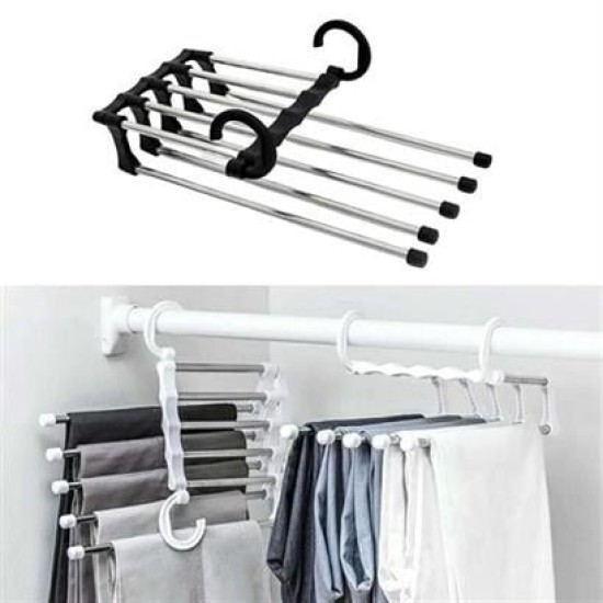 BUFFER® Hareketli Dolap İçi Pantolon Kravat Şal Askı Sistemi Düzenleyici Katmanlı Askılık Organizer BUFFER® Hareketli Dolap İçi Pantolon Kravat Şal Askı Sistemi Düzenleyici Katmanlı Askılık Organizer