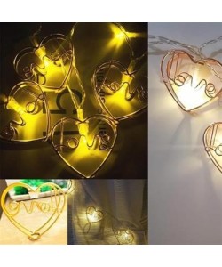 BUFFER® Kalpli Şerit Led Işık Zinciri Aydınlatma Doğum Günü Süs Işığı BUFFER® Kalpli Şerit Led Işık Zinciri Aydınlatma Doğum Günü Süs Işığı