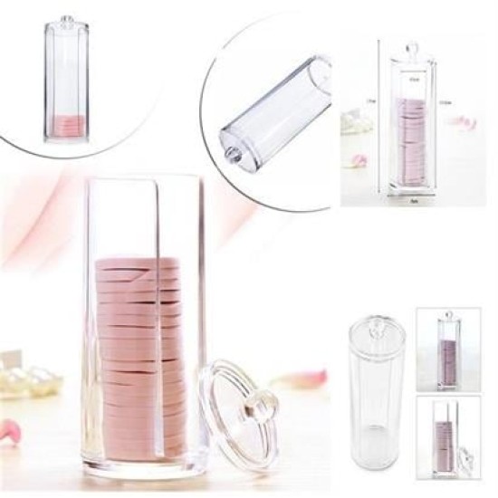 BUFFER® Kapaklı Makyaj Pamuğu Düzenleyici Organizer Şeffaf Pamukluk BUFFER® Kapaklı Makyaj Pamuğu Düzenleyici Organizer Şeffaf Pamukluk