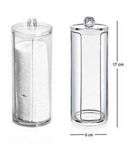 BUFFER® Kapaklı Makyaj Pamuğu Düzenleyici Organizer Şeffaf Pamukluk BUFFER® Kapaklı Makyaj Pamuğu Düzenleyici Organizer Şeffaf Pamukluk