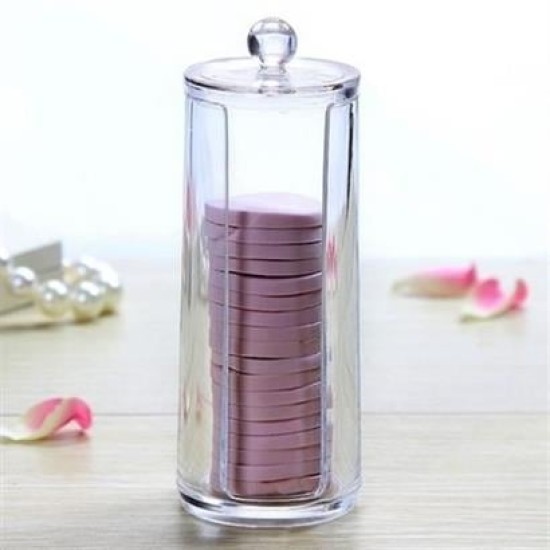 BUFFER® Kapaklı Makyaj Pamuğu Düzenleyici Organizer Şeffaf Pamukluk BUFFER® Kapaklı Makyaj Pamuğu Düzenleyici Organizer Şeffaf Pamukluk