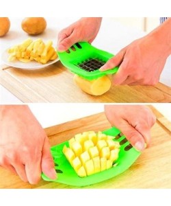BUFFER® Kare Dizayn Pratik Kolay Patates Dilimeme Aleti Aparatı Bıçağı