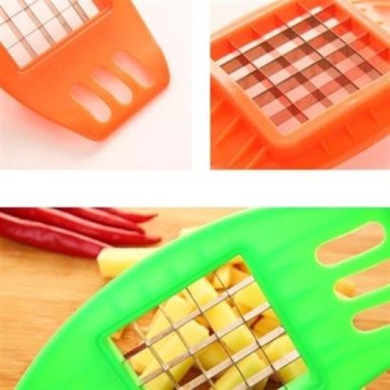 BUFFER® Kare Dizayn Pratik Kolay Patates Dilimeme Aleti Aparatı Bıçağı BUFFER® Kare Dizayn Pratik Kolay Patates Dilimeme Aleti Aparatı Bıçağı