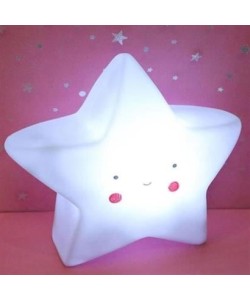 BUFFER® Karikatür Yıldız Dekorlu Led Masa Ve Gece Lambası