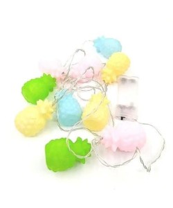 BUFFER® Karışık Renk Dekoratif Ananas Dolama 10’lu Şerit Led Işık Zinciri