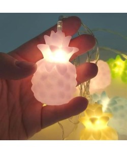 BUFFER® Karışık Renk Dekoratif Ananas Dolama 10’lu Şerit Led Işık Zinciri BUFFER® Karışık Renk Dekoratif Ananas Dolama 10’lu Şerit Led Işık Zinciri