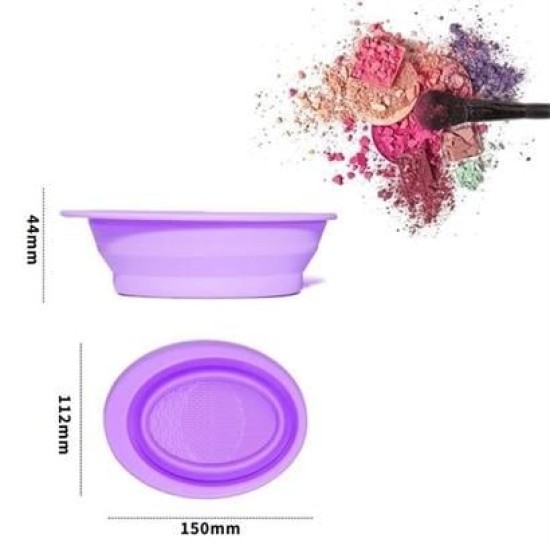 BUFFER® Katlanabilir Silikon Makyaj Fırça Temizleme Matı Makyaj Aleti Yıkama Pedi Kurutma Standı BUFFER® Katlanabilir Silikon Makyaj Fırça Temizleme Matı Makyaj Aleti Yıkama Pedi Kurutma Standı