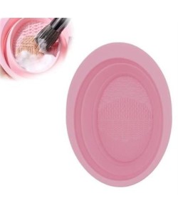 BUFFER® Katlanabilir Silikon Makyaj Fırça Temizleme Matı Makyaj Aleti Yıkama Pedi Kurutma Standı