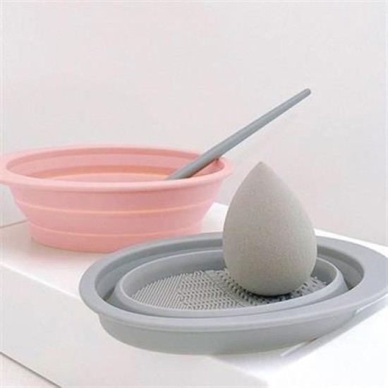 BUFFER® Katlanabilir Silikon Makyaj Fırça Temizleme Matı Makyaj Aleti Yıkama Pedi Kurutma Standı BUFFER® Katlanabilir Silikon Makyaj Fırça Temizleme Matı Makyaj Aleti Yıkama Pedi Kurutma Standı