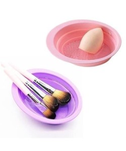 BUFFER® Katlanabilir Silikon Makyaj Fırça Temizleme Matı Makyaj Aleti Yıkama Pedi Kurutma Standı BUFFER® Katlanabilir Silikon Makyaj Fırça Temizleme Matı Makyaj Aleti Yıkama Pedi Kurutma Standı