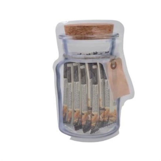 BUFFER® Kavanoz Görünümlü Kilitli Poşet Çıtçıtlı ve Pratik Torba 4 Adet BUFFER® Kavanoz Görünümlü Kilitli Poşet Çıtçıtlı ve Pratik Torba 4 Adet