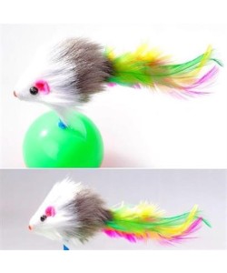 BUFFER® Kedi Oyun Topu Tüylü Fareli Hacı Yatmaz Eğitici Yavru Kedi Fare Kovalama Oyuncağı BUFFER® Kedi Oyun Topu Tüylü Fareli Hacı Yatmaz Eğitici Yavru Kedi Fare Kovalama Oyuncağı