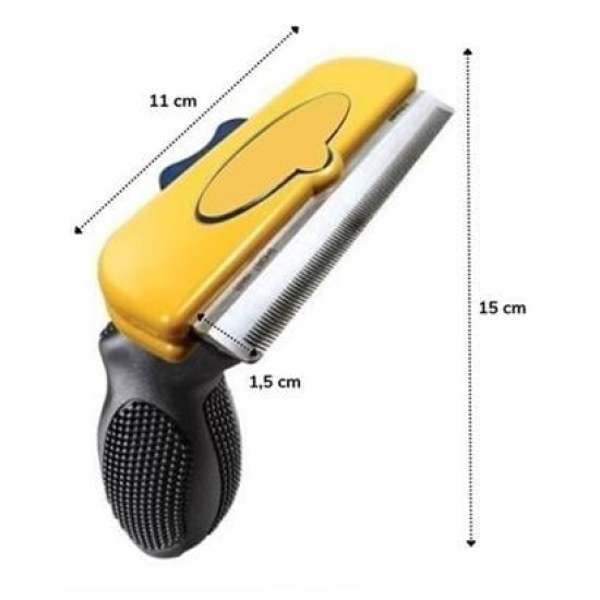 BUFFER® Kedi ve Köpekler İçin Kısa Tüylü Köpek Tarağı Tüy Toplayıcı Tarak Large BUFFER® Kedi ve Köpekler İçin Kısa Tüylü Köpek Tarağı Tüy Toplayıcı Tarak Large