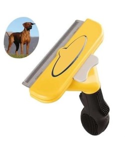BUFFER® Kedi ve Köpekler İçin Kısa Tüylü Köpek Tarağı Tüy Toplayıcı Tarak Large