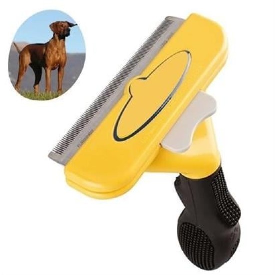 BUFFER® Kedi ve Köpekler İçin Kısa Tüylü Köpek Tarağı Tüy Toplayıcı Tarak Large BUFFER® Kedi ve Köpekler İçin Kısa Tüylü Köpek Tarağı Tüy Toplayıcı Tarak Large