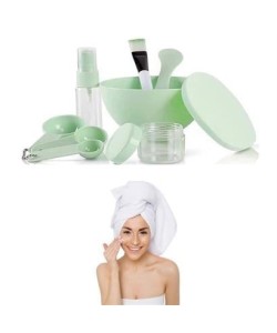 BUFFER® Kendin Yap Yüz Maskesi Karıştırma Aleti Seti, 9 Parça DIY Yüz Maskesi Hazırlama Kabı Seti BUFFER® Kendin Yap Yüz Maskesi Karıştırma Aleti Seti, 9 Parça DIY Yüz Maskesi Hazırlama Kabı Seti