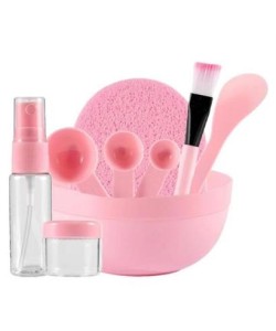 BUFFER® Kendin Yap Yüz Maskesi Karıştırma Aleti Seti, 9 Parça DIY Yüz Maskesi Hazırlama Kabı Seti